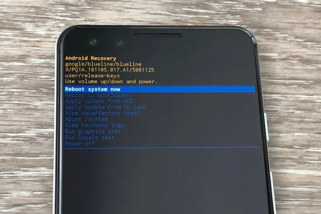 Reboot or Factory Reset