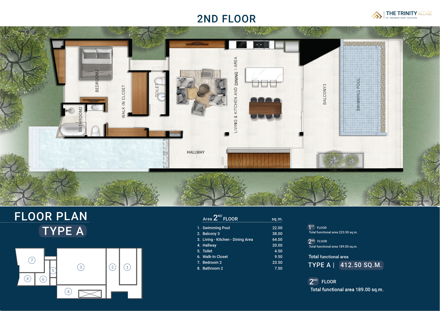 The-Trinity-Village-Type-A-Second-Floor-Plan